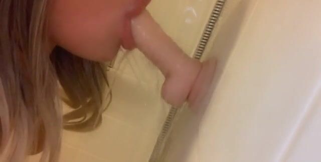 Practising on my dildo before I get the real thing ????