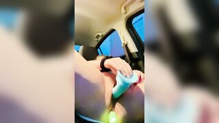 Dildo: Dildo masturbation in my car <3 definitely want your sound up for this one #5
