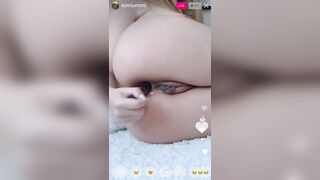 Suction Cup Dildo: Insta Leak - thin lines (her love her butt!) #4